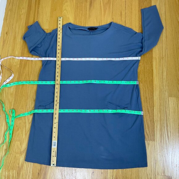 Hatch Dress Maternity Jersey Knit Pockets Blue (3/L) - Picture 8 of 9